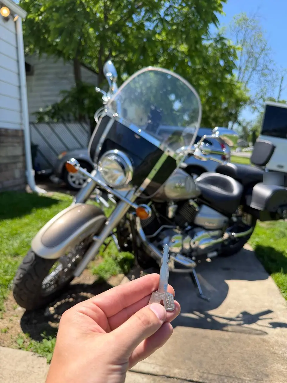 New key cut for a cruiser motorcycle